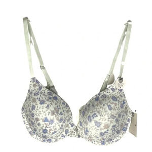 NEW Lucky Brand floral super soft comfy underwire adjustable strap bra size 34C